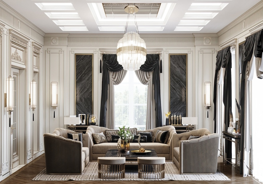 Phong cách Luxury tân cổ điển